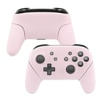 eXtremeRate Cherry Blossoms Pink Faceplate Backplate Handles for Nintendo Switch Pro Controller, DIY Replacement Hand Grip Housing Shell Cover for Nintendo Switch Pro - Controller NOT Included
