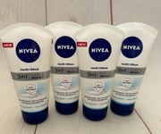 Nivea 3 In 1 Care & Protect Hand Cream, Nourishing care, non greasy 4x 75ml