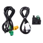 KIMISS Car USB AUX Switch Socket Wire Harness Cable Adapter