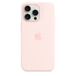 Apple iPhone 15 Pro Max Silicone Case with MagSafe - Light Pink Soft Touch Finish