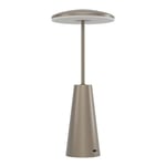 EGLO Lampe de table extérieure LED Piccola, lampe de chevet tactile dimmable avec couleur de lumière réglable, luminaire d'extérieur en métal en bronze foncé, éclairage pour balcon et terrasse, IP54