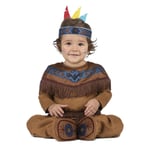 Kostume til babyer nativo americano Brun (3 Dele) 7-12 måneder