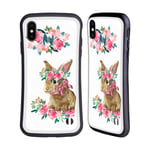 Official Monika Strigel Bunny Lace Flower Friends 2 Hybrid Case Compatible for Apple iPhone XS Max