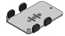 "Fästplatta för iZettle Reader 1 & 2 (iZettles vita kortläsare), SpacePole MultiGrip"
