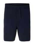 Slhteller Knit Shorts Bottoms Shorts Sweat Shorts Navy Selected Homme