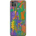 Motorola Moto G9 Power Genomskinligt Skal Color Pop