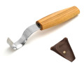 BeaverCraft SK2S Skedkniv 30mm med läderfodral