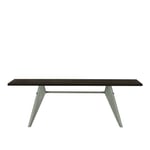 Vitra - EM Table 220, Base Prouvé Gris Vermeer - Dark Solid Oak - Matbord