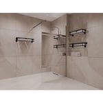 Shower & Design Paroi de douche à l'italienne avec effet miroir - 120 x 200 cm - ZENADO