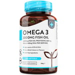 Pure Omega 3 Fish Oil 2000mg with 660mg EPA - 240 Softgel Capsules - UK Made
