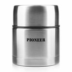 Pioneer Vacuum Insulated Leakproof Soup/Food Flask, 8 Hours Hot 24 Hours Cold,
