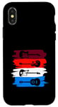 iPhone X/XS Electric And Acoustic Guitars Within Paint Brush Strokes Case