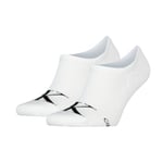 Calvin Klein Strumpor 2P Monogram High Cut Footie Socks Vit Strl 39/42 Herr