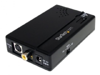 StarTech.com Composite and S-Video to HDMI Converter with Audio - Video converter - composite video, S-video - HDMI - black - VID2HDCON - Videokonverter - sammensatt video, S-video - HDMI - svart
