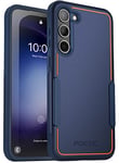 Poetic Neon Series Case Designed for Samsung Galaxy S23 Plus 5G 6.7 inch, Dual Layer Heavy Duty Tough Rugged Lightweight Slim Shockproof Protective Case 2023 New Cover for Galaxy S23+ 5G, Navy Blue