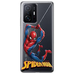 ERT GROUP Coque de téléphone Portable pour Xiaomi 11T 5G / 11T Pro 5G Original et sous Licence Officielle Marvel Motif Spider Man 019 adapté à la Forme du téléphone Portable, partiel imprimé