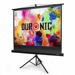 Duronic Projector Screen TPS86/43 (Black) Projection Screen For | School | Theat