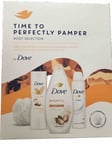 Dove Shea Butter Vanilla Time To Perfectly Pamper Body Wash Lotion Gift Set NEW