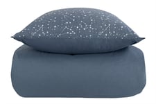Dubbelt påslakanset - 200x220 cm - 100% bomull - Zodiac blue - Borg Living