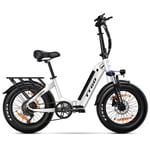 Hopfällbar elcykel TTGO F6, 250W med vridmoment 45NM, 25Ah, Grön