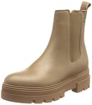 Tommy Hilfiger Mid Boot Femme Bottes Monochromatic Chelsea Boot Bottines, Marron (Oat Milk), 40 EU