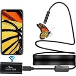 Media-Tech Endoskop WiFi Inspektionskamera semi-rigid kabel Android iOS Windows Vattentät IP67 1200P HD med LED -