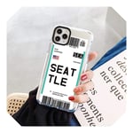 City Label Barcode Simple Letter Phone Case For iPhone X XS 11 Pro Max XR 6S 6 7 8 Plus New SE 2020 SE2 Silicon Clear Shockproof-Kbb-kddseat-For iPhone New SE 2