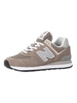 New Balance574 Classic Suede Trainers - Grey/White