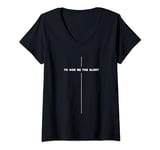 Womens To God Be The Glory - Christian Faith Witness Jesus Cross V-Neck T-Shirt