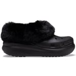 Crocs FUREVER CRUSH  Unisex Adults Slip-On Comofor Shoes Warm Lining Black