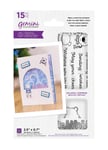 Crafter's Companion Gemini-Clear Acrylic Stamp & Metal Die Set-Peek-A-Boo Polar Bear, Silver, One Size