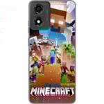 Motorola Moto E14 Genomskinligt Skal Minecraft