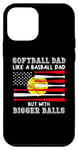 Coque pour iPhone 12 mini Définition Softball Dad Like A Baseball Dad sur le dos