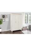 Highgate 3 Door Wardrobe Cream & Oak