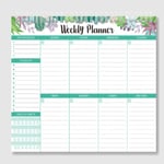 Weekly Planner Notepad Att göra Lista Planering Odaterat anteckningsblock