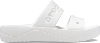 Crocs Women's Baya Platform Sandal, White, 9 UK