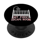 My First Escape Room - Exit Game Team Trikot Baby funny PopSockets Swappable PopGrip