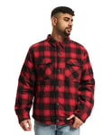 Brandit Men's 9478-41-M Lumber Jacket, Rot/Schwarz, M