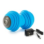 TRIGGERPOINT Charge Vibe Vibrating, Foam Roller, Compact and Portable Muscle Massage High Ridges to Squeeze and Stretch Muscles, Blue, 7 Inch/18 cm