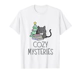 Cozy Mysteries | Christmas Cozy Murder Mystery Cat Detective T-Shirt