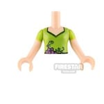 LEGO Super Hero Girls Mini Figure Torso - Lime Top with Flowers