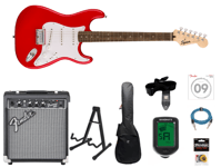 Squier Fender Sonic Stratocaster HT startpakke (Torino Red )