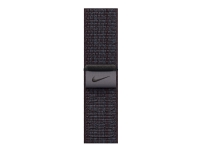 Apple Nike - Slinga för smart klocka - 41 mm - 130 - 190 mm - svart/blå