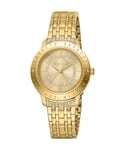 Roberto Cavalli RC5L030M0055 Womens Quartz Champagne Stainless Steel 5 ATM 32 mm Watch - Gold - One Size