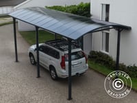 Carport XL Båttält Boston, 3,59x7,62x3,6m, Grå