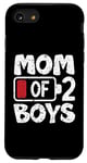 iPhone SE (2020) / 7 / 8 Mom of 2 Boys From Son Mothers Day Birthday Low Battery Case