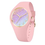 Ice-Watch - ICE glitter Pink cosmic - Montre rose pour femme avec bracelet en plastique - 022569 (Small -)