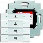 KNX Kontrollelement 4-touch matt vit