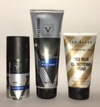 Mens Body Skincare Body Spray Bundle Versace Cool & Ted Baker Face Wash