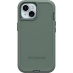 OtterBox Coque Defender Series pour iPhone 15, iPhone 14 et iPhone 13 – Forest Ranger (Vert), sans écran, Robuste et Durable, avec Protection des Ports, Comprend Une béquille à Clip